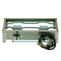 FOGAREIRO INOX 2 BOCAS PEQUENO - E005