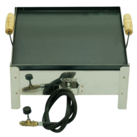 FOGAREIRO INOX 1 BOCA COM CHAPA GRANDE - E006