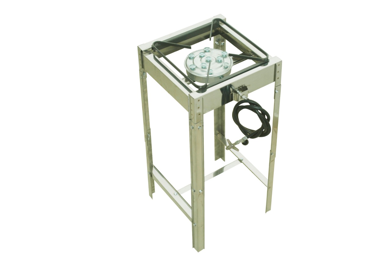 FOGAREIRO INOX 1 BOCA SEMI INDUSTRIAL - E032